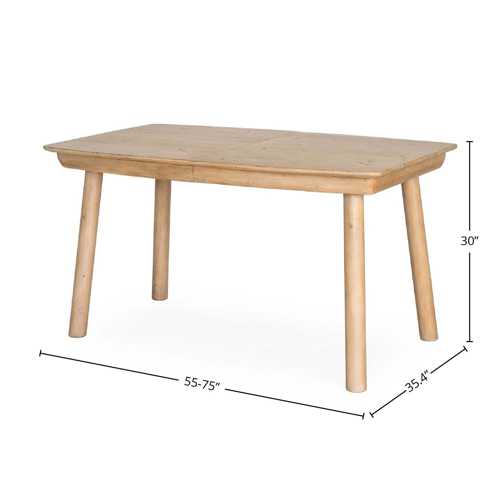 Bahama Extension Dining Table (55"/75") - Sundried Wheat - Image 2