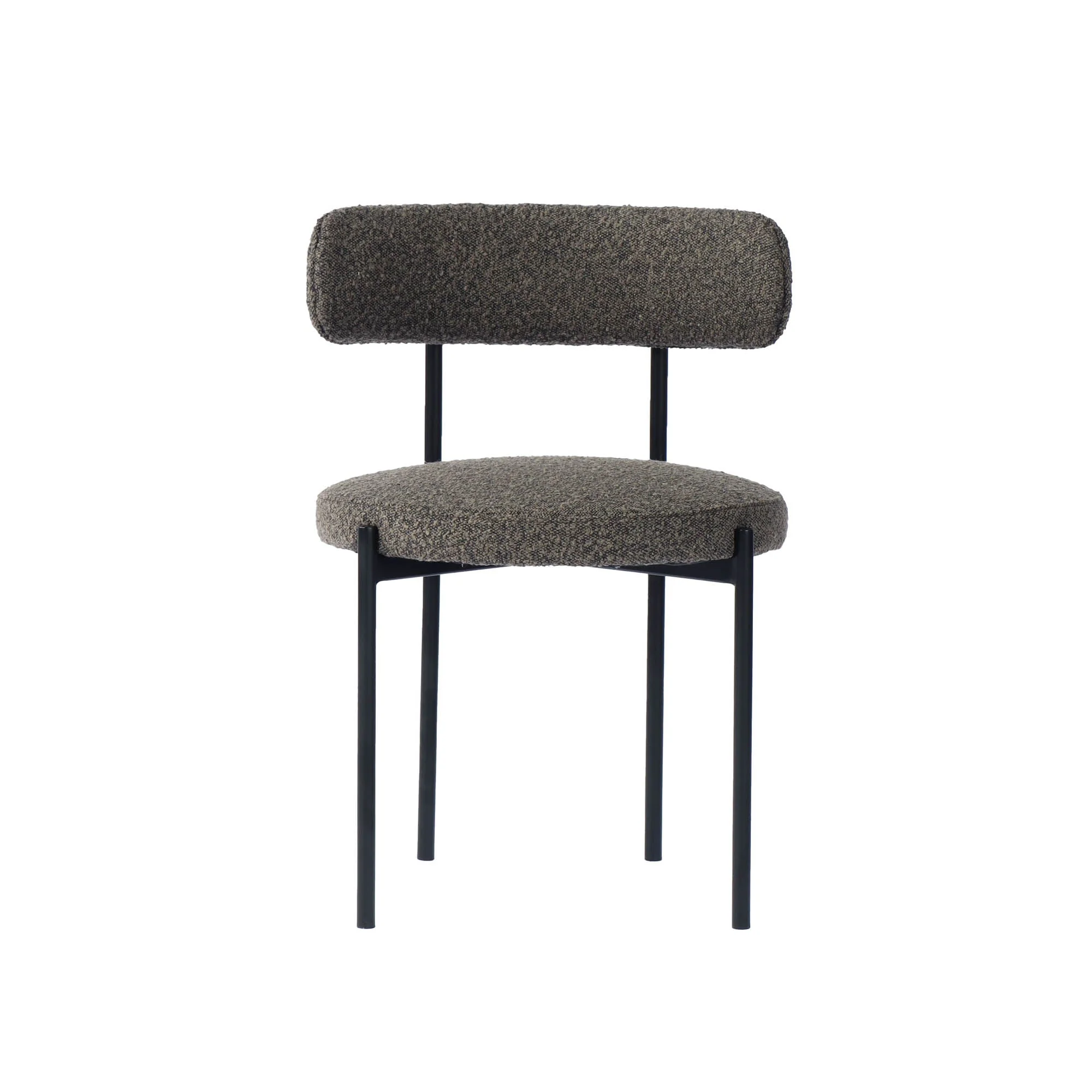 Cleo Dining Chair - Brown Boucle - Image 4