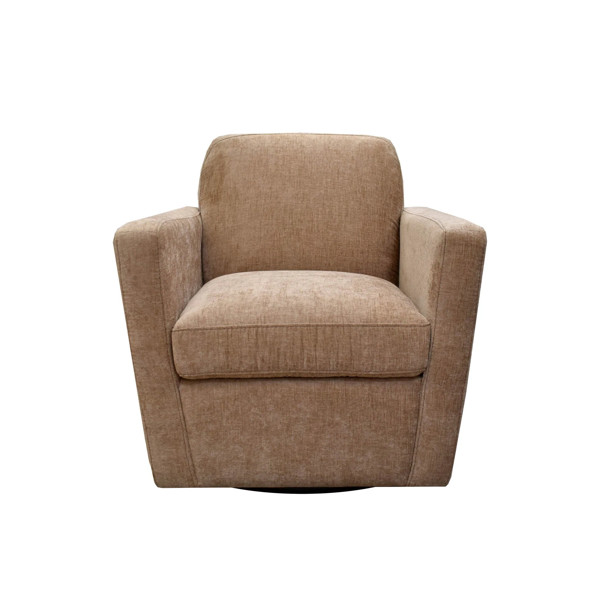 Cooper Swivel Club Chair - Latte Chenille - Image 4