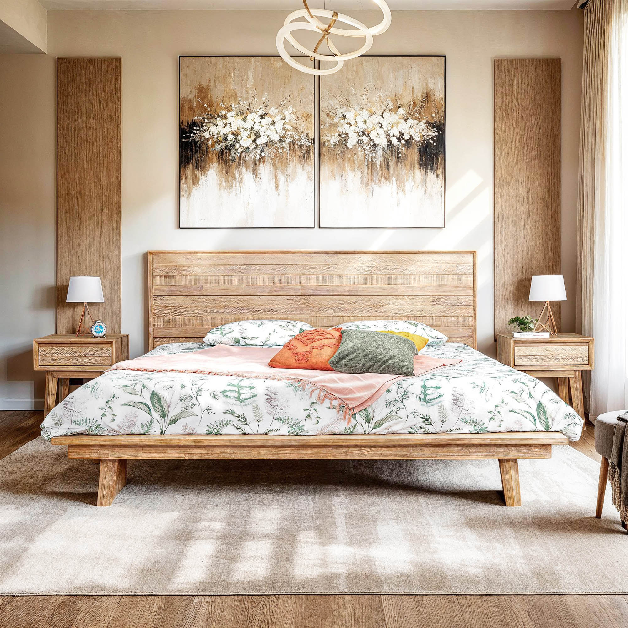 Gia 1 Drawer Nightstand - Light Driftwood - Image 2