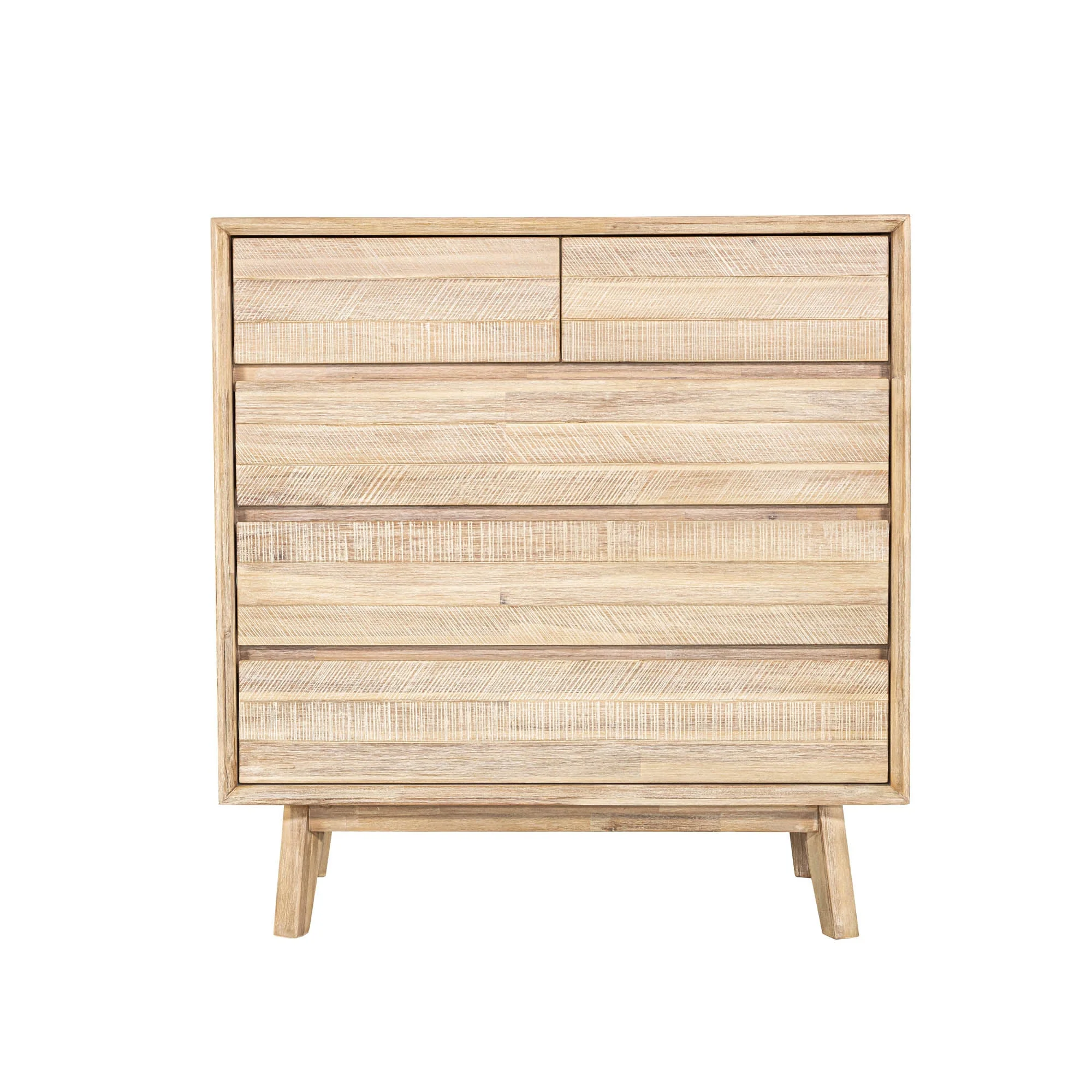 Gia 5 Drawer Chest - Light Driftwood - Image 5
