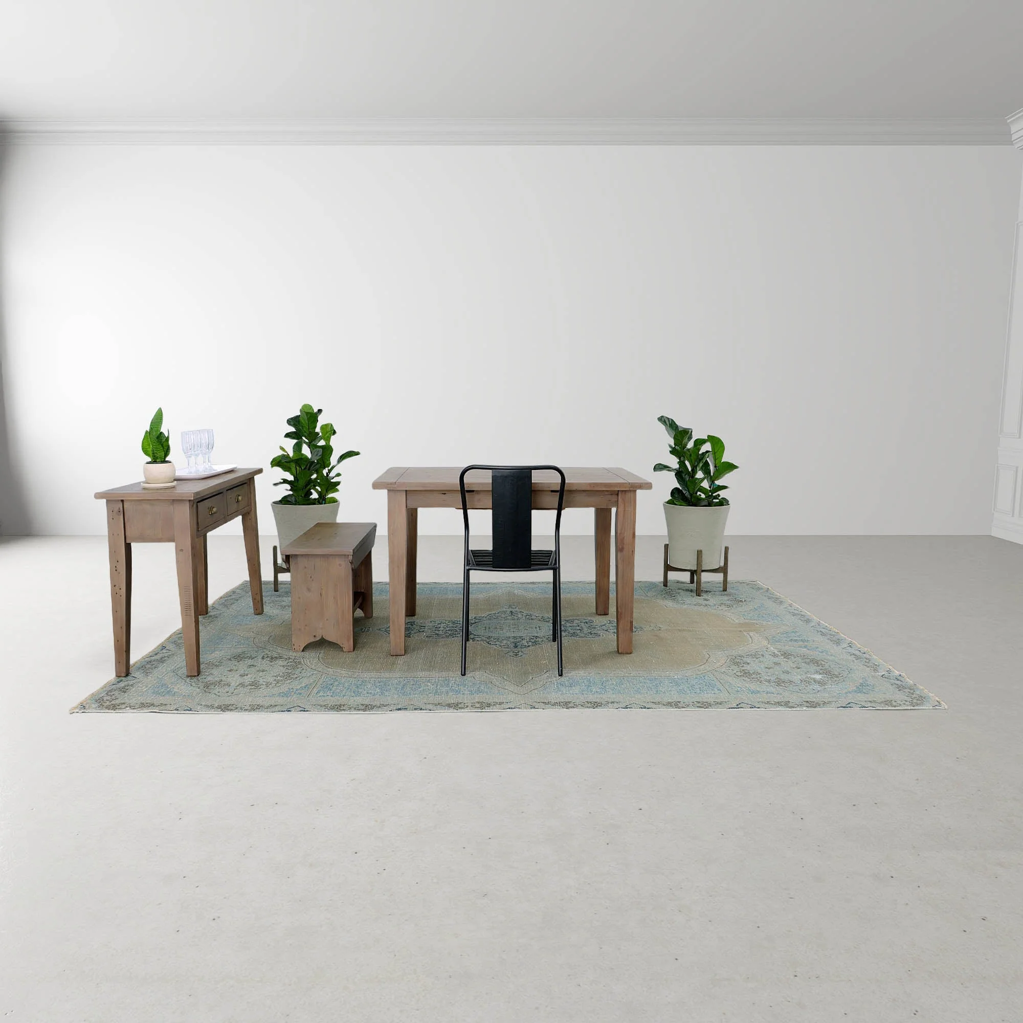 Irish Coast Small Extension Dining Table (47"/62") - Sundried - Image 15