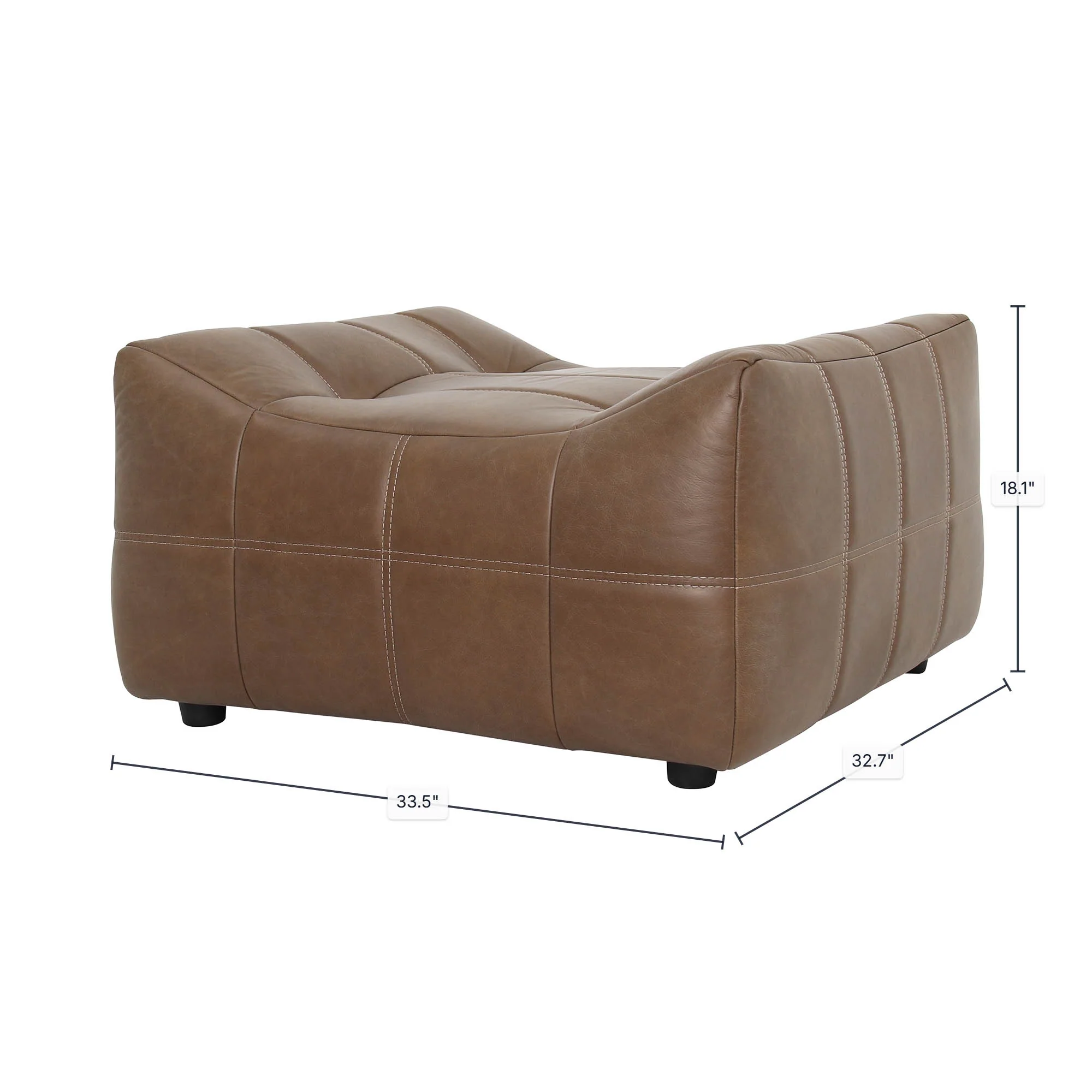 Linear Ottoman - Antique Sienna - Image 3
