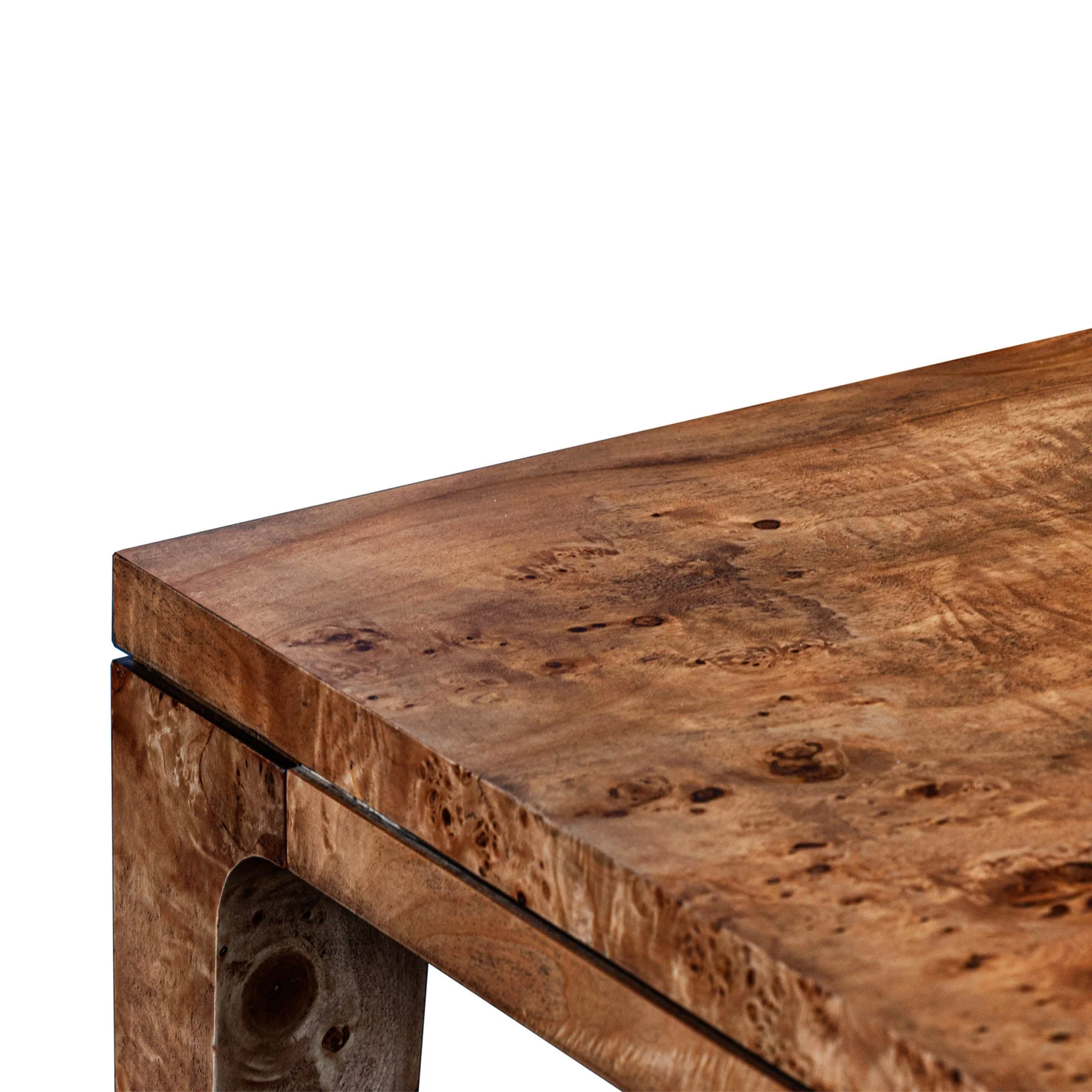 Mappa Large Dining Table - Dark Burl - Image 7