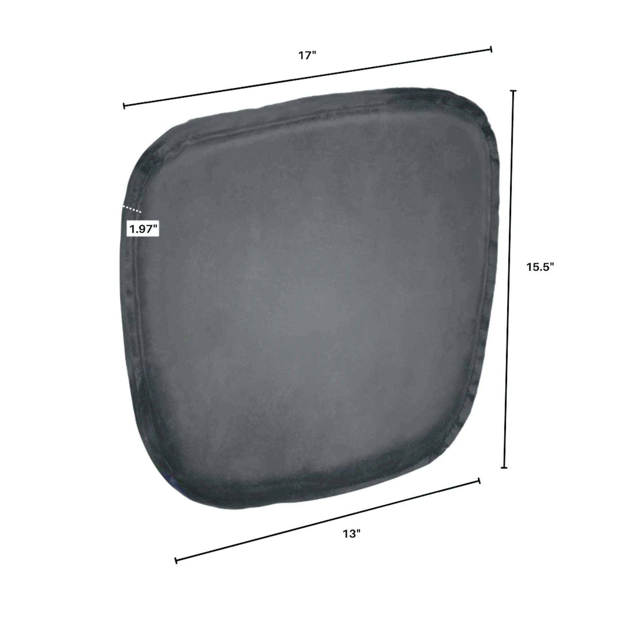 Metal Crossback Chair with Grey Seat Cushion - Image 3