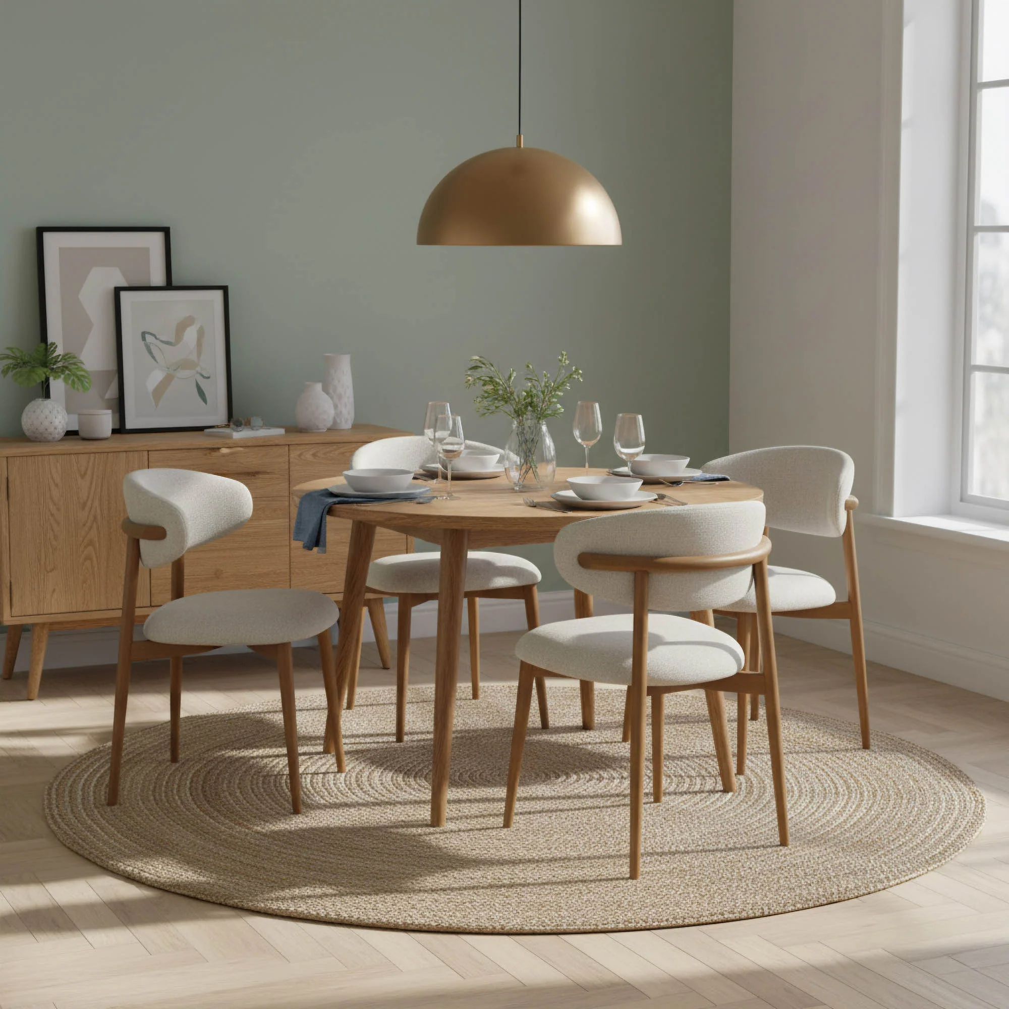 Milo Dining Chair - Vanilla Tweed (Limited Edition) - Image 10