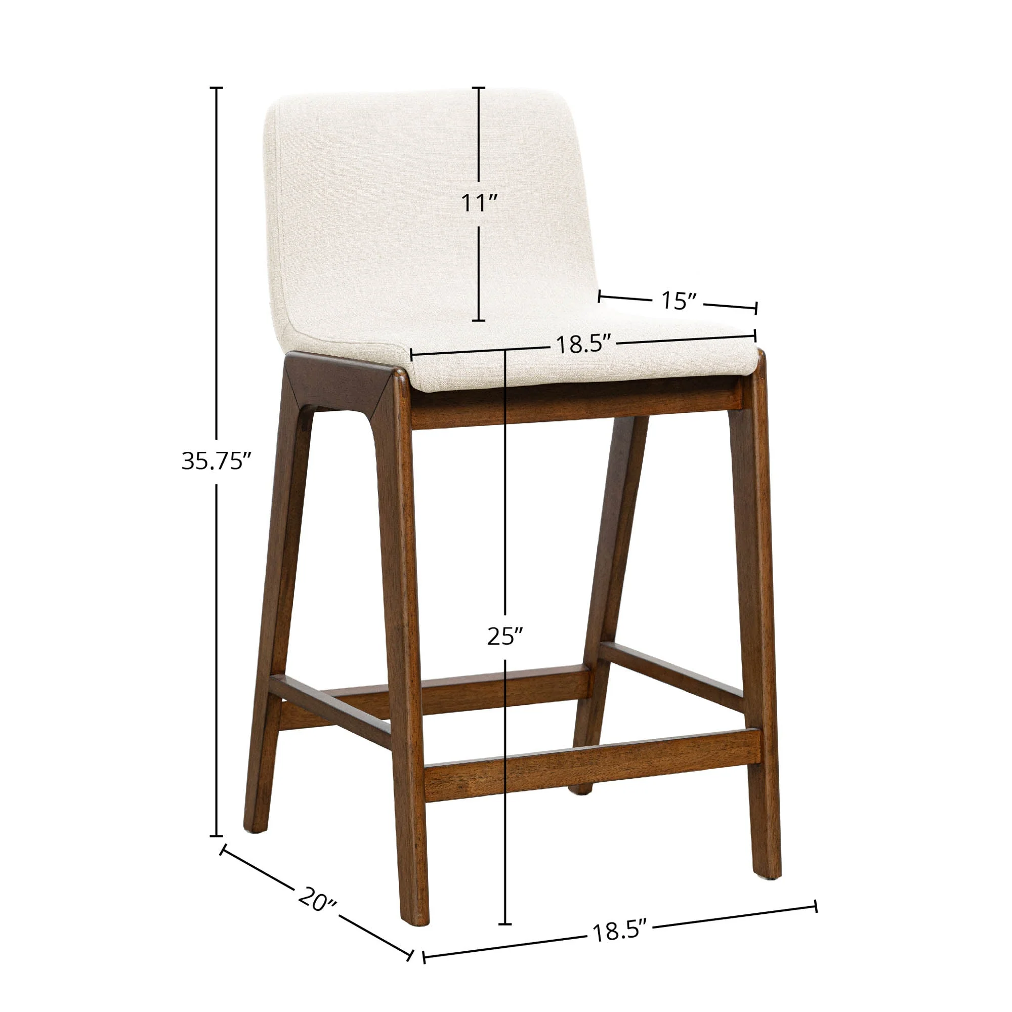 Remix Counter Stool - Cream - Image 3