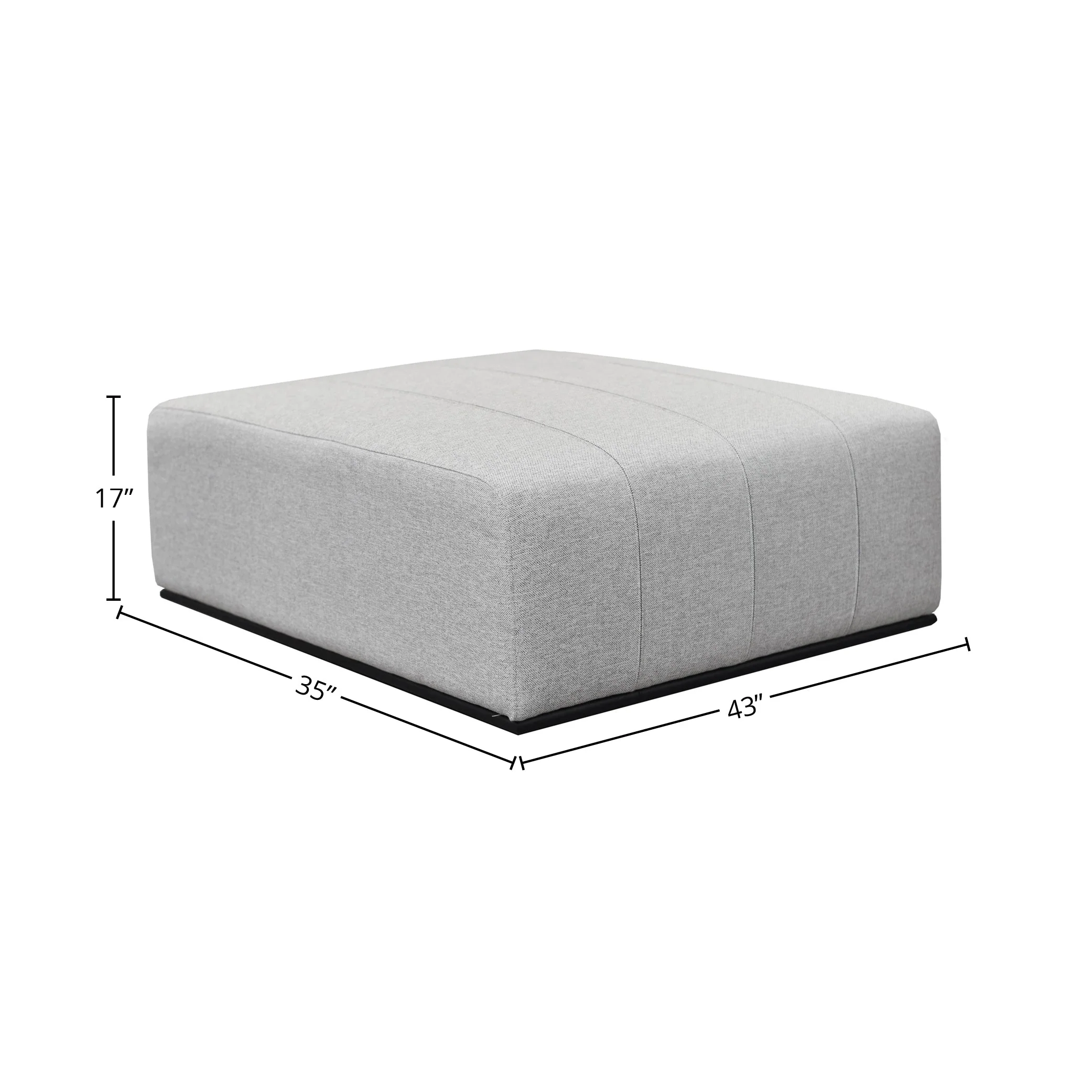 Sullivan Ottoman - Alba Stone - Image 3